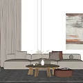 Modern Sofa Coffee Table Combination Sofa Coffee Table Combination 3d model