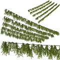 Green Hanging Vines as Garden Decor for Natural Outdoor Decorative Ambiance