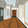 Elegant Classical Building Facade With Columns And Decorative Architectural Details
