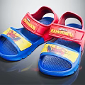 Kids Spider Man Sandals Red Blue Straps Comfortable Cartoon Design