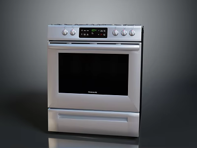 Toshiba Stainless Steel Electric Oven With Modern Digital Display And Control Panel 3d model