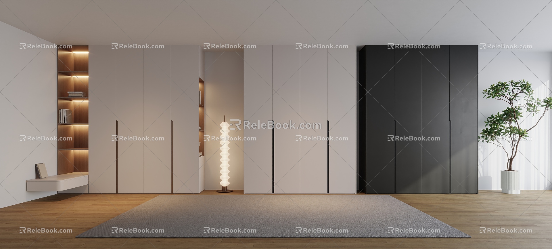 Advanced custom wardrobe 3d model