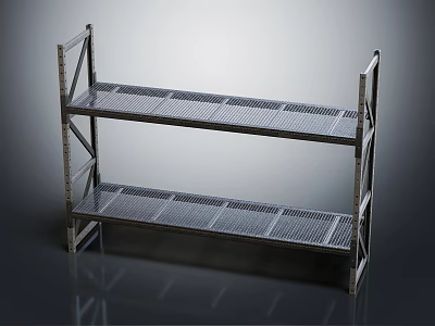 Metal Bunk Bed Frame Featuring Two Tier Mesh Slats And Sturdy Metal Structure For Small Rooms 3d model