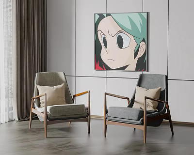 Modern single sofa single chair 3d model Modern single sofa single chair 3d model