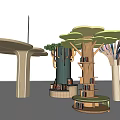 Modern Column Decorative Column Modeling Column Wrappage Column Special-shaped Column 3d model