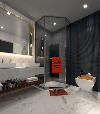 Modern Toilet E-Sports Hotel Toilet 3d model