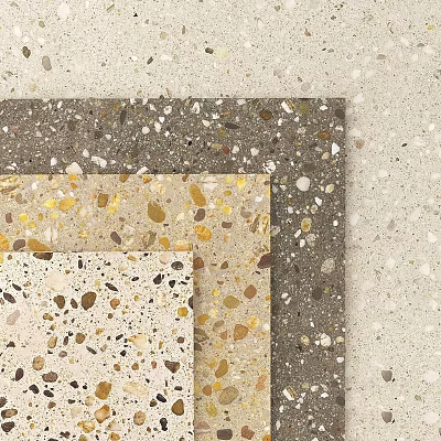 Colorful Terrazzo Components With Natural Stone Chips And Varied Patterns For Interior Design 3d model