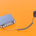 Cobalt Series Audio Headphone Device With Control Knobs Display Screen And Audio Controls