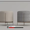 Modern Sofa Stool Low Stool Pier 3d model