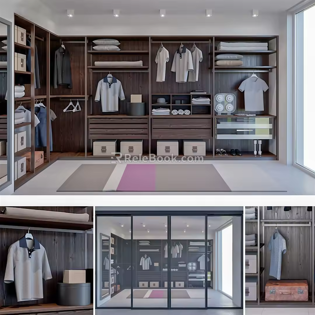 Modern Cloakroom 3d model