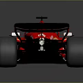 Shiny Red Ferrari Race Car Featuring Sleek Aerodynamic Design And Racing Tires
