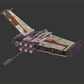 Modern fighter sci-fi fighter space fighter 3d model