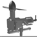High Quality Industrial Equipment With Metal Structure Rotary Blades And Bracket