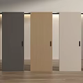 Modern Sliding Doors In Three Colors Wooden And Neutral Tones For Minimalist Interior