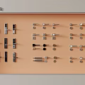 Modern medieval door handle creative design door handle spherical door lock door handle smart lock 3d model