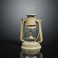 Vintage Lantern Furniture Featuring Metal Frame Glass Shade Sturdy Base And Wooden Handle