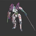 Modern Robot Warrior Mechanical Combat Police Mechanical Armor 3d model