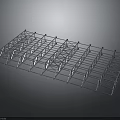 Industrial Metal Framework With Grid Structure And Steel Truss Design