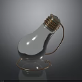 Innovative Electronic Appliance Light Bulb With Copper Coil And Transparent Glass Design
