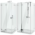 Modern Glass Shower Sauna Enclosure Designs With Transparent Panels And Fixtures