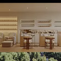 Yanti's Sara Modern Minimalist Storefront With Glass Doors Display Shelves And Light Toned Walls