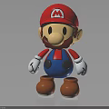 Super Mario Character Figurine With Red Hat Blue Overalls And Brown Boots