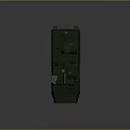 Modern Dark Green Six Wheeled Military Tank With Turret And Equipment