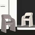 Modern Fabric Single Chair 3d model