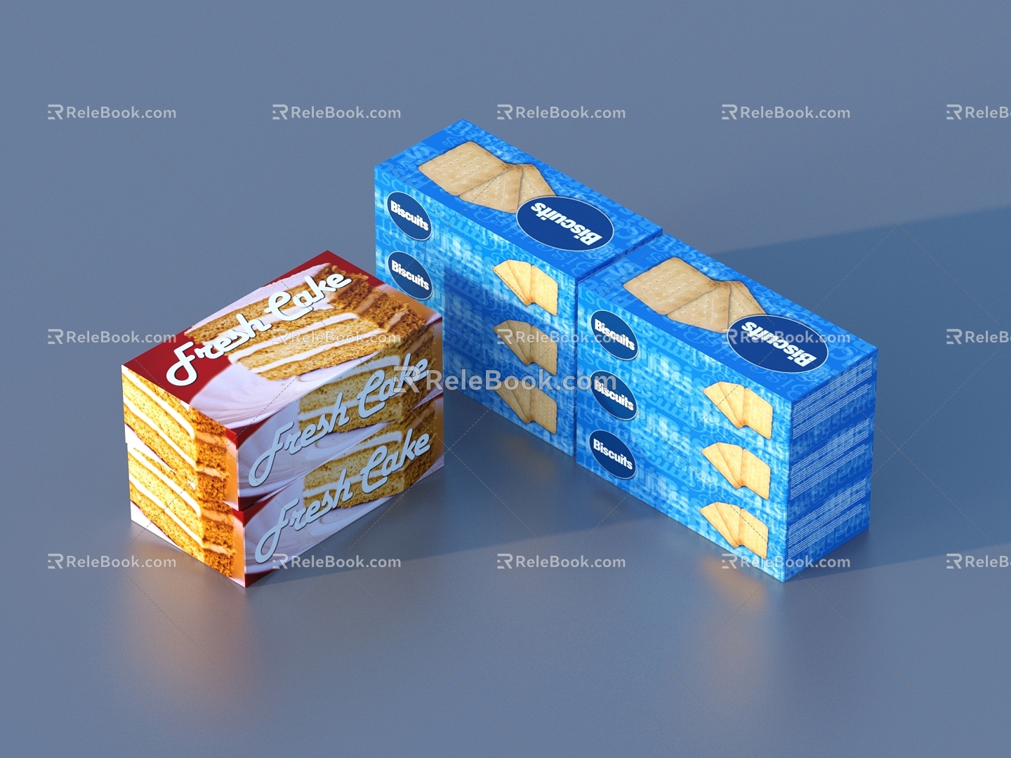 Packaging Box Snack Food Box 3d model