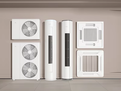 Modern air conditioner Vertical air conditioner Air conditioner Air conditioner External air conditioner Central air conditioner Air outlet 3d model