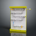 High Quality Hardware Tools Yellow Frame Mounting Board with Gray Pipes and Fittings