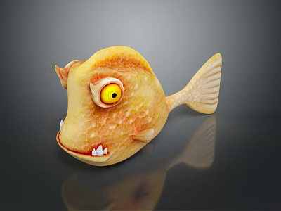 Catfish Carp Sturgeon Bass Freshwater Fish Various Carp Grass Carp Crucian Carp 3d model