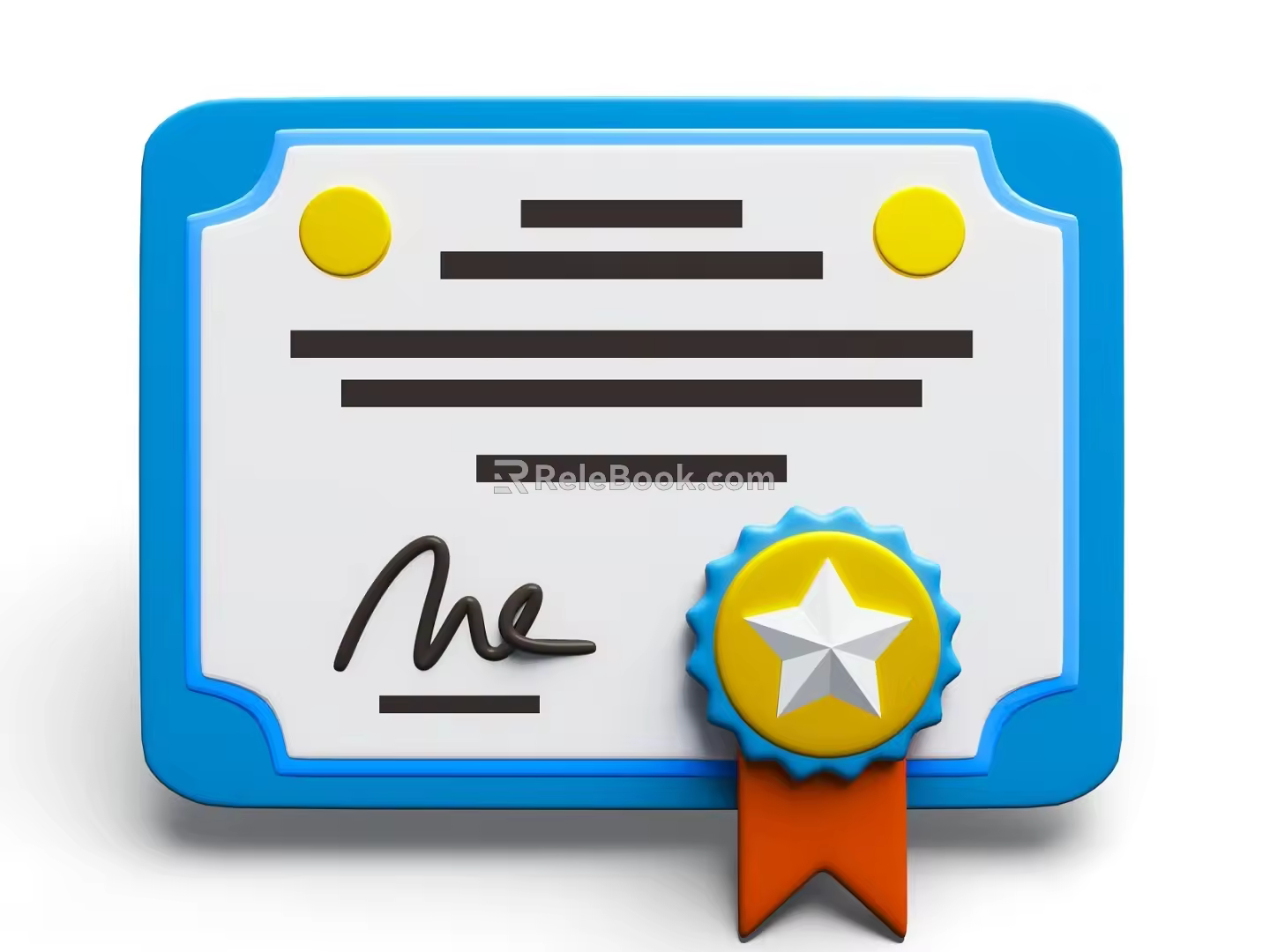 Graduation Certificate Graduation Certificate Graduation Certificate Qualification Certificate 3d model