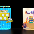 Kids 3D Pop Up Toys With Cartoon Animal Rocket And Ocean Themes