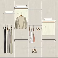 Modern Wardrobe Interior Design With Hanging Clothes And Open Storage Shelves