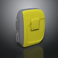 Portable Electronic Device Yellow And Gray Compact Design With User Friendly Interface