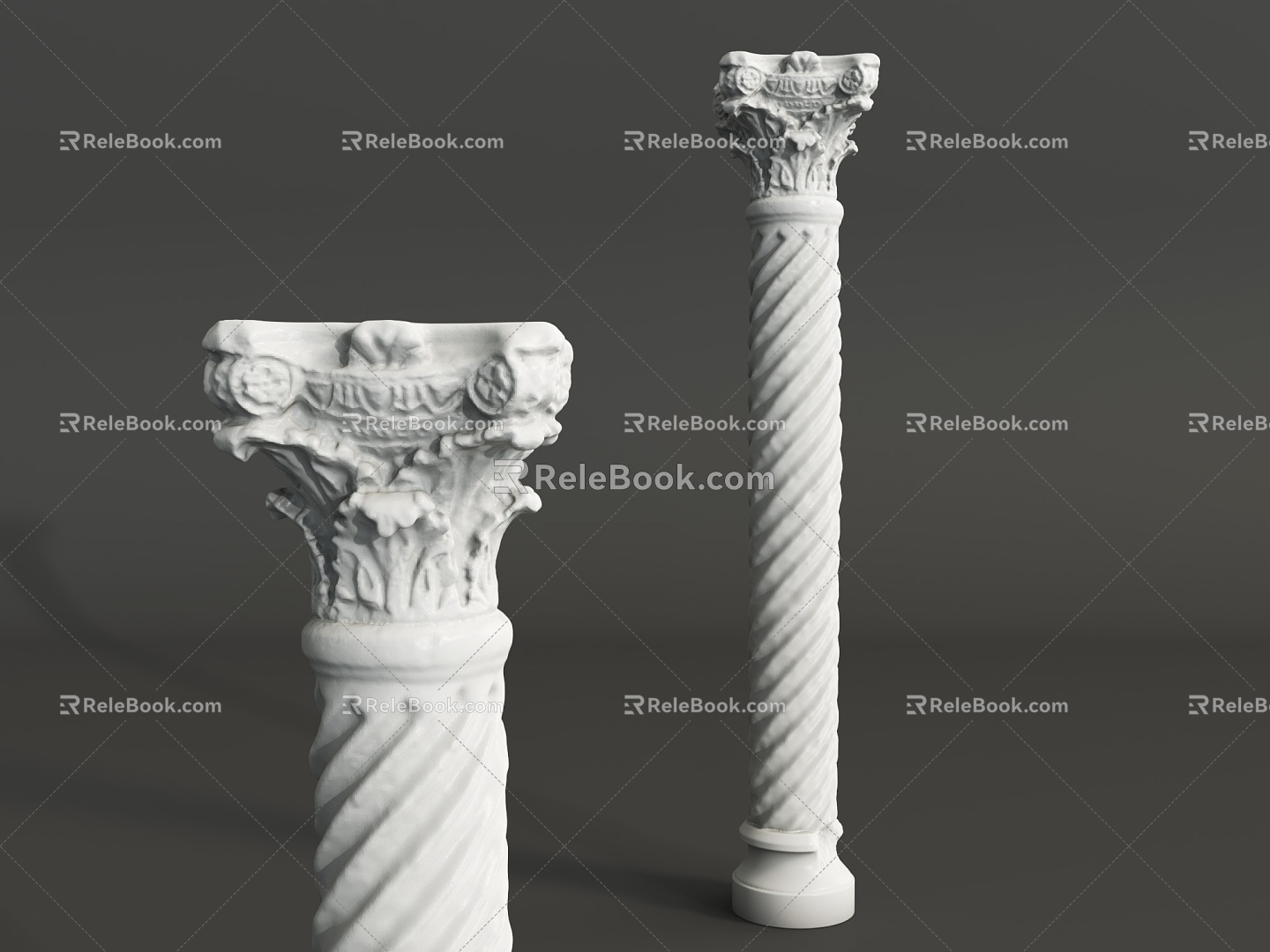 European Column Roman Column 3d model