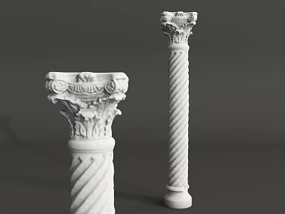 European Column Roman Column 3d model