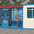 China Construction Site Standard Gate 3d model