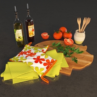 Kitchen Supplies 3d model