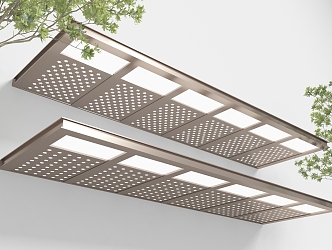 Modern Canopy Metal Canopy 3d model