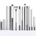 Modern Lighting Fixture Collection Showcasing Different Stylish Shapes and Metal Bodies