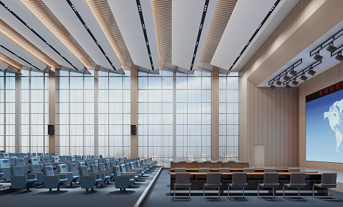 Modern Conference Hall Report Hall 3d model