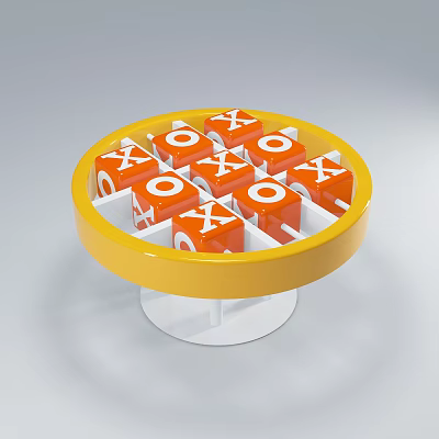 Modern game table Jiugongge game table 3d model Modern game table Jiugongge game table 3d model