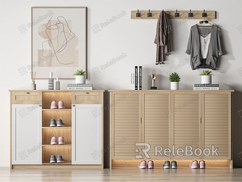 Nordic Shoe Cabinet model