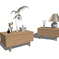 Nordic bedside table 3d model