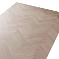 Elegant Natural Light Oak Wooden Flooring With Herringbone Pattern For Home Interior