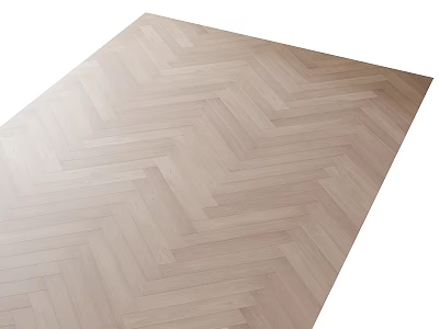 Elegant Natural Light Oak Wooden Flooring With Herringbone Pattern For Home Interior 3d model