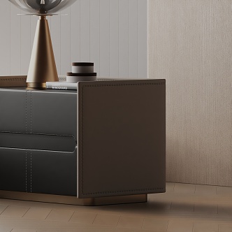 Modern Bedside Cabinet 3d model