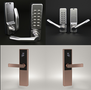 Modern door handle Self-energy door handle 3d model